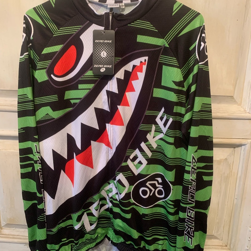 Men's Green Cycling Jersey
